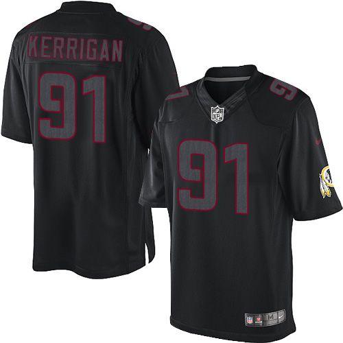 Washington Commanders #91 Ryan Kerrigan Black Men's Stitched Impact Limited Jersey Men's