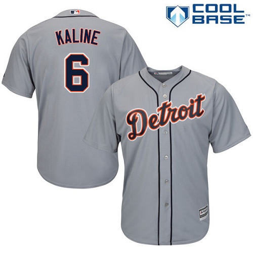 Detroit Tigers #6 Al Kaline Grey Cool Base Stitched Youth Jersey Youth