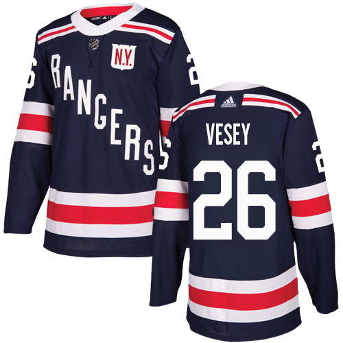 Adidas New York Rangers #26 Jimmy Vesey Navy Blue Authentic 2018 Winter Classic Stitched Jersey Men's