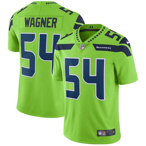 Seattle Seahawks #54 Bobby Wagner Green Youth Stitched Limited Rush Jersey Youth