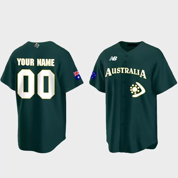 Australia Baseball 2023 World Baseball Classic Jersey – Green