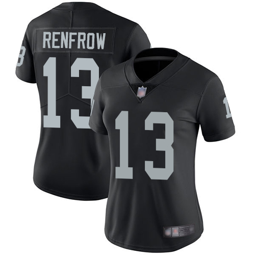 Las Vegas Raiders #13 Hunter Renfrow Black Team Color Women's Stitched Vapor Untouchable Limited Jersey Womens