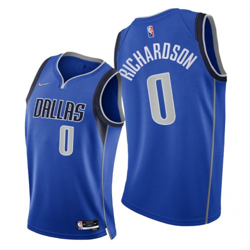 Dallas Mavericks #0 Josh Richardson Womens 2021-22 75th Diamond Anniversary Jersey Blue Womens