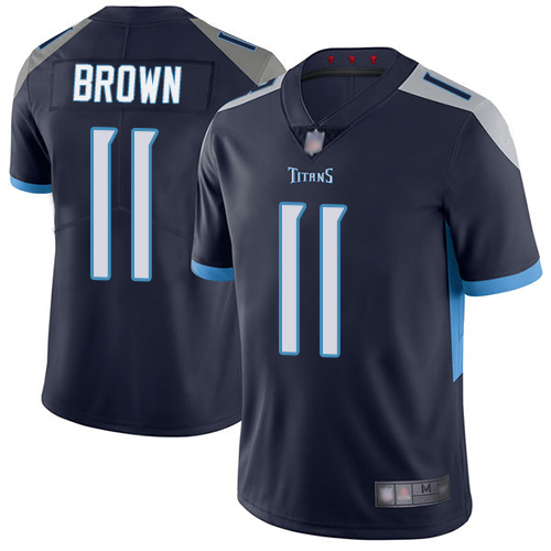 Tennessee Titans #11 A.J. Brown Navy Blue Team Color Youth Stitched Vapor Untouchable Limited Jersey Youth