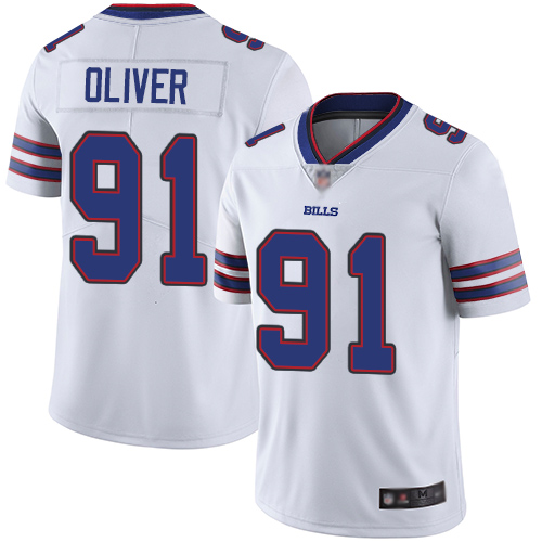 Buffalo Bills #91 Ed Oliver White Men's Stitched Vapor Untouchable Limited Jersey Men's