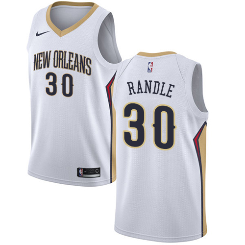 New Orleans Pelicans #30 Julius Randle White Swingman Association Edition Jersey Mens