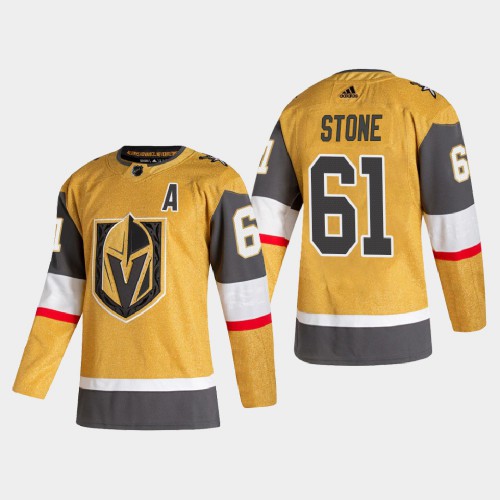Vegas Golden Vegas Golden Knights #61 Mark Stone Men's Adidas 2020-21 Authentic Player Alternate Stitched Jersey Gold Men's