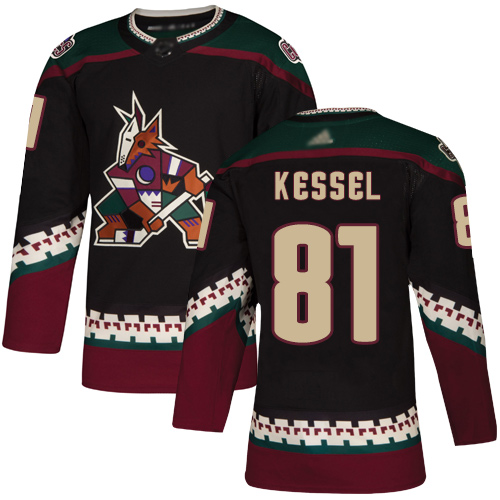 Adidas Arizona Coyotes #81 Phil Kessel Black Alternate Authentic Stitched Jersey Men's