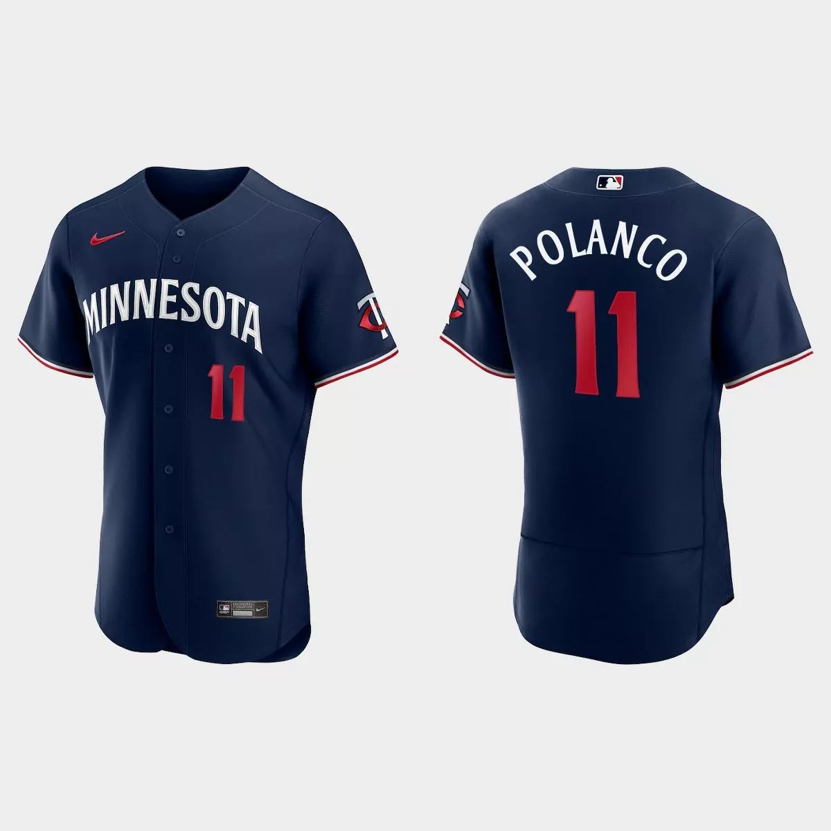 Minnesota Twins #11 Jorge Polanco Men's 2023 Authentic Jersey - Navy