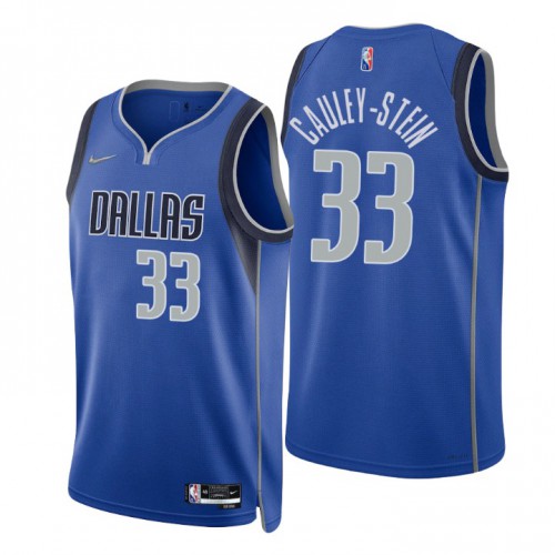 Dallas Mavericks #33 Willie Cauley-Stein Blue Mens 2021-22 75th Anniversary Diamond Swingman Jersey - Icon Edition Mens