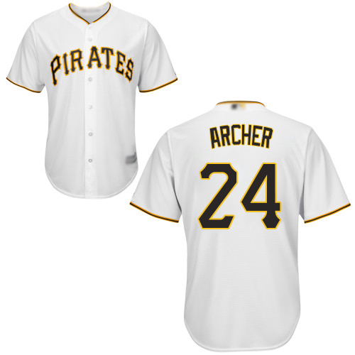 Pittsburgh Pirates #24 Chris Archer White New Cool Base Stitched Jersey Men's