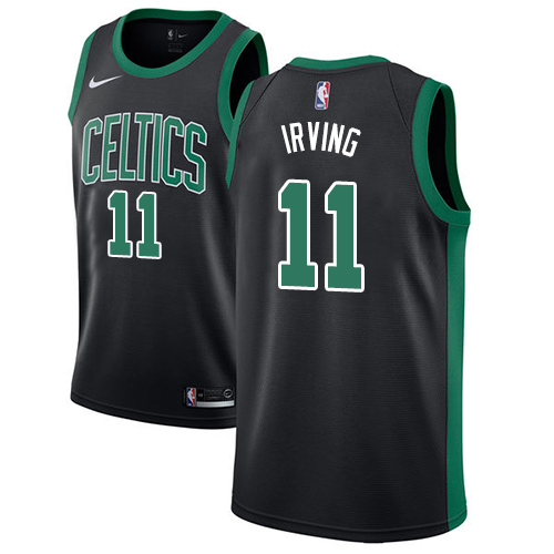 Boston Celtics #11 Kyrie Irving Black Womens Swingman Statement Edition Jersey Womens