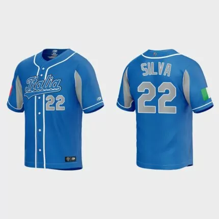 Tiago da Silva Italy Baseball 2023 World Baseball Classic Jersey – Royal