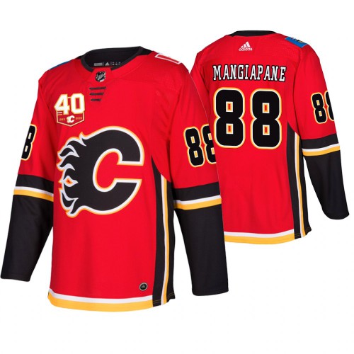 Adidas Calgary Calgary Flames #88 Andrew Mangiapane 40th Anniversary Third 2019-20 Jersey Men's