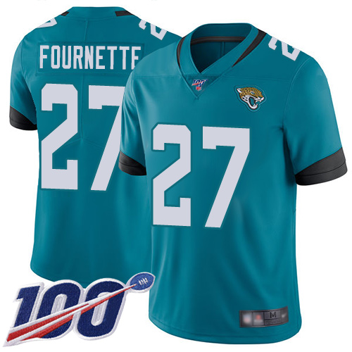 Jaguars #27 Leonard Fournette Teal Green Alternate Youth Stitched 100th Season Vapor Limited Jersey