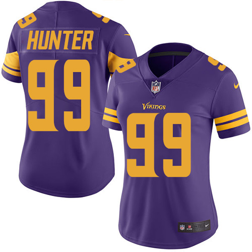 Vikings #99 Danielle Hunter Purple Women's Stitched Limited Rush Jersey