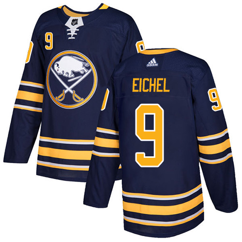 Adidas Buffalo Sabres #9 Jack Eichel Navy Blue Home Authentic Stitched Jersey Men's
