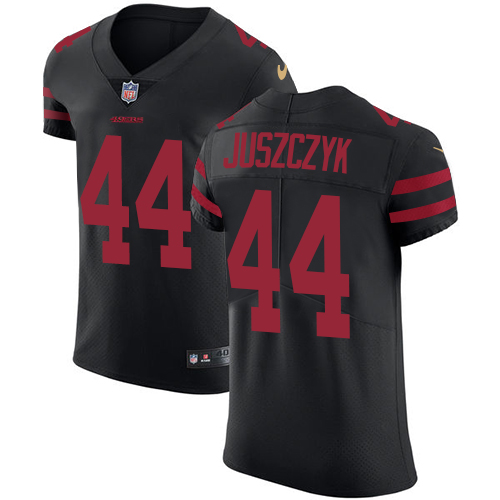 49ers #44 Kyle Juszczyk Black Alternate Men's Stitched Vapor Untouchable Elite Jersey