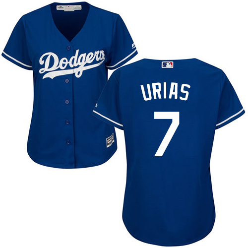 Los Angeles Dodgers #7 Julio Urias Blue Alternate Women's Stitched Jersey Womens