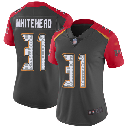 Tampa Bay Buccaneers #31 Jordan Whitehead Gray Women's Stitched Limited Inverted Legend Jersey Womens