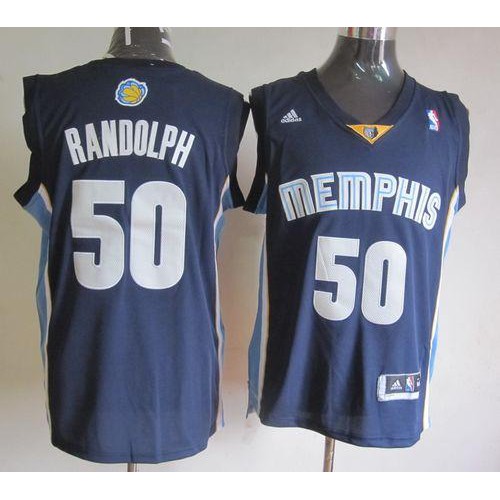 Memphis Grizzlies #50 Zach Randolph Revolution 30 Dark Blue Stitched Jersey Mens