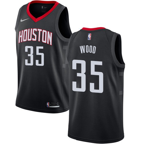 Houston Rockets #35 Christian Wood Black Youth Swingman Statement Edition Jersey Youth