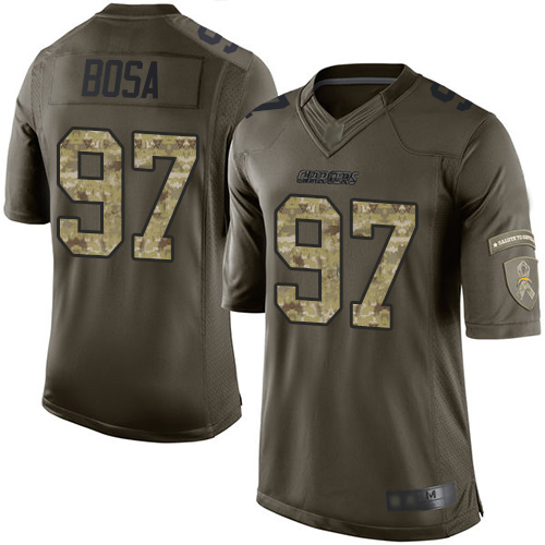 Chargers #97 Joey Bosa Green Men's Stitched Limited 2015 Salute To Service Jersey