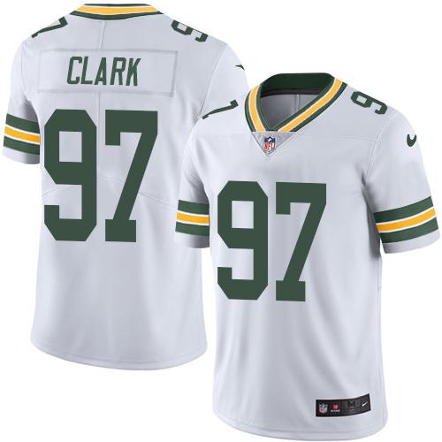 Green Bay Packers #97 Kenny Clark White Youth Stitched Vapor Untouchable Limited Jersey Youth