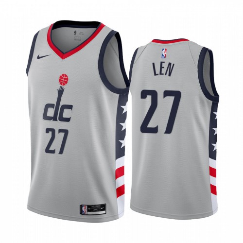 Washington Wizards #27 Alex Len Gray Womens Swingman 2020-21 City Edition Jersey Womens