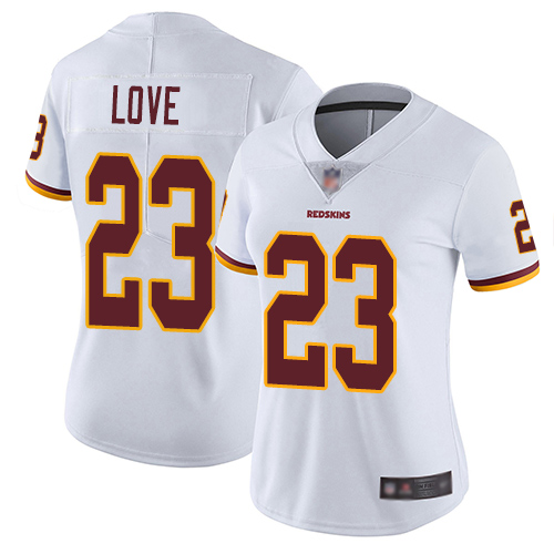 Washington Commanders #23 Bryce Love White Women's Stitched Vapor Untouchable Limited Jersey Womens