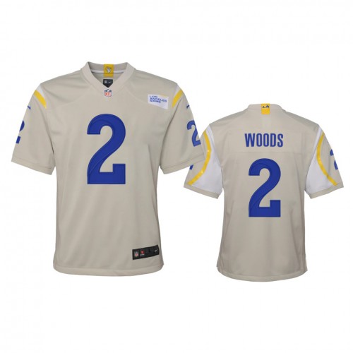 Los Angeles Los Angeles Rams #2 Robert Woods Youth Game Jersey - Bone Youth