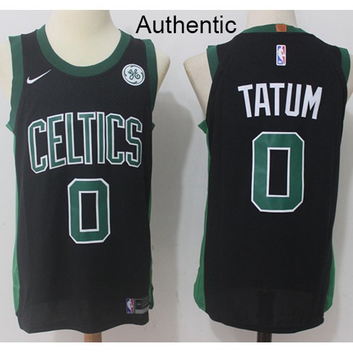 Boston Celtics #0 Jayson Tatum Black Authentic Statement Edition Jersey Mens