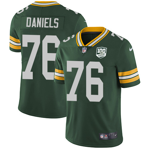 Green Bay Packers #76 Mike Daniels Green Team Color Youth 100th Season Stitched Vapor Untouchable Limited Jersey Youth