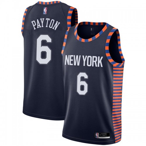New York Knicks #6 Elfrid Payton Navy Youth Swingman City Edition 2018/19 Jersey Youth