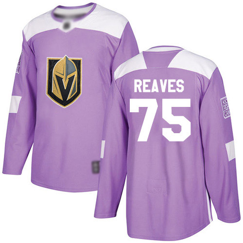 Adidas Golden Vegas Golden Knights #75 Ryan Reaves Purple Authentic Fights Cancer Stitched Youth Jersey Youth