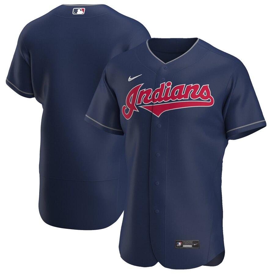 Cleveland Guardians Men's Navy Alternate 2020 Authentic Team Jersey