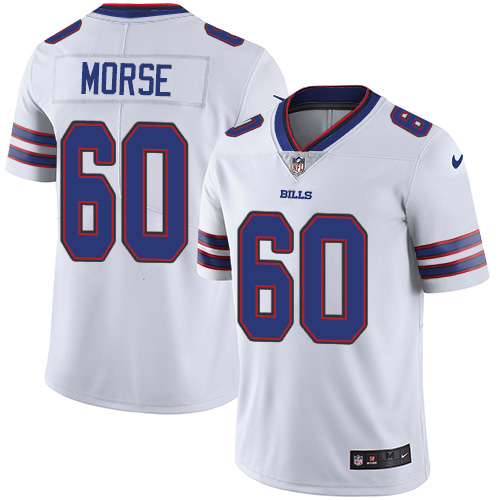 Buffalo Bills #60 Mitch Morse White Men's Stitched Vapor Untouchable Limited Jersey Men's