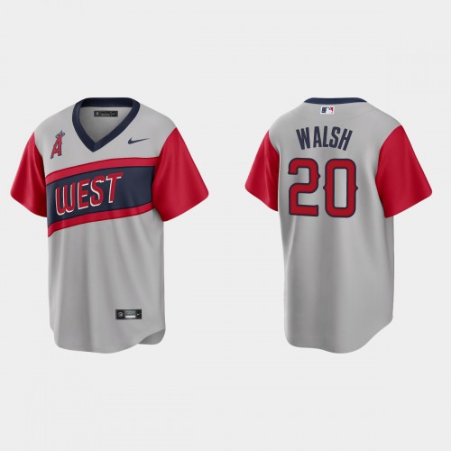 Los Angeles Los Angeles Angels #20 Jared Walsh Men's Gray 2021 Little League Classic Game Jersey Men's