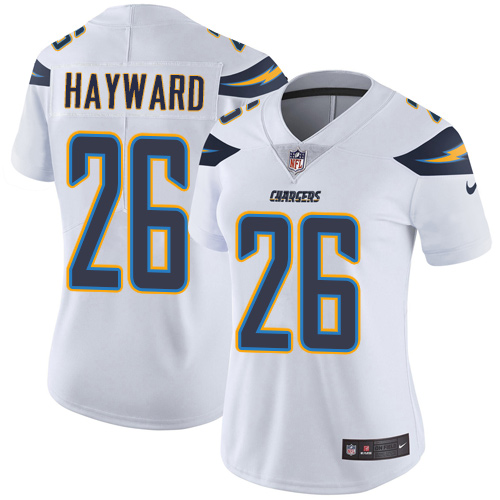 Los Angeles Chargers #26 Casey Hayward White Women's Stitched Vapor Untouchable Limited Jersey Womens