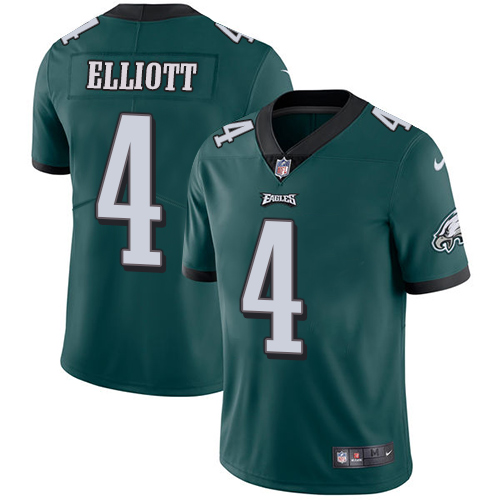 Philadelphia Eagles #4 Jake Elliott Midnight Green Team Color Men's Stitched Vapor Untouchable Limited Jersey Men's