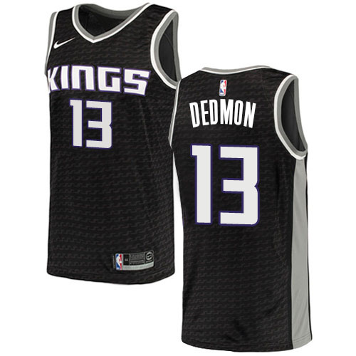 Sacramento Kings #13 Dewayne Dedmon Black Swingman Statement Edition Jersey Mens