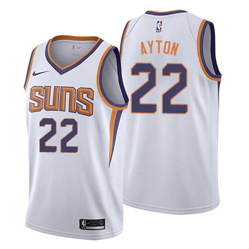 Phoenix Suns #22 Deandre Ayton White Swingman Association Edition Jersey Mens