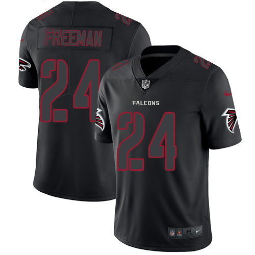 Atlanta Falcons #24 Devonta Freeman Black Men's Stitched Limited Rush Impact Jersey Men's