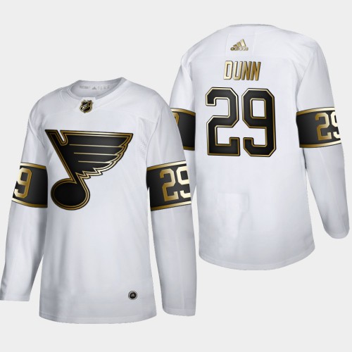 St. Louis St. Louis Blues #29 Vince Dunn Men's Adidas White Golden Edition Limited Stitched Jersey Men's