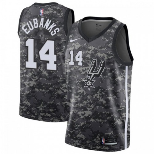 San Antonio Spurs #14 Drew Eubanks Black Youth Swingman City Edition 2018/19 Jersey Youth