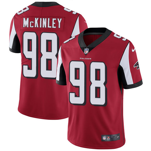 Atlanta Falcons #98 Takkarist McKinley Red Team Color Men's Stitched Vapor Untouchable Limited Jersey Men's