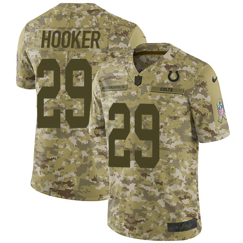 Indianapolis Colts #29 Malik Hooker Camo Youth Stitched Limited 2018 Salute to Service Jersey Youth