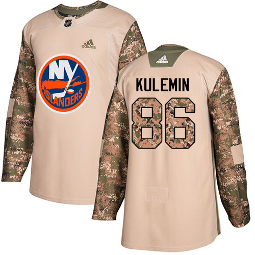 Adidas New York Islanders #86 Nikolay Kulemin Camo Authentic 2017 Veterans Day Stitched Jersey Men's