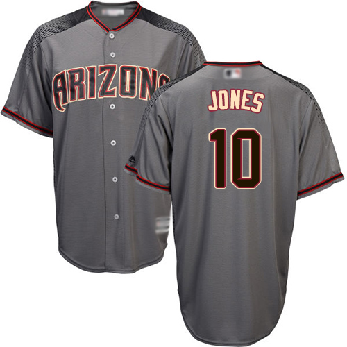 Arizona Diamondbacks #10 Adam Jones Gray Road Stitched Youth Jersey Youth