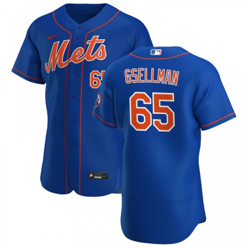 New York New York Mets #65 Robert Gsellman Men's Royal Alternate 2020 Authentic Player Jersey Men's
